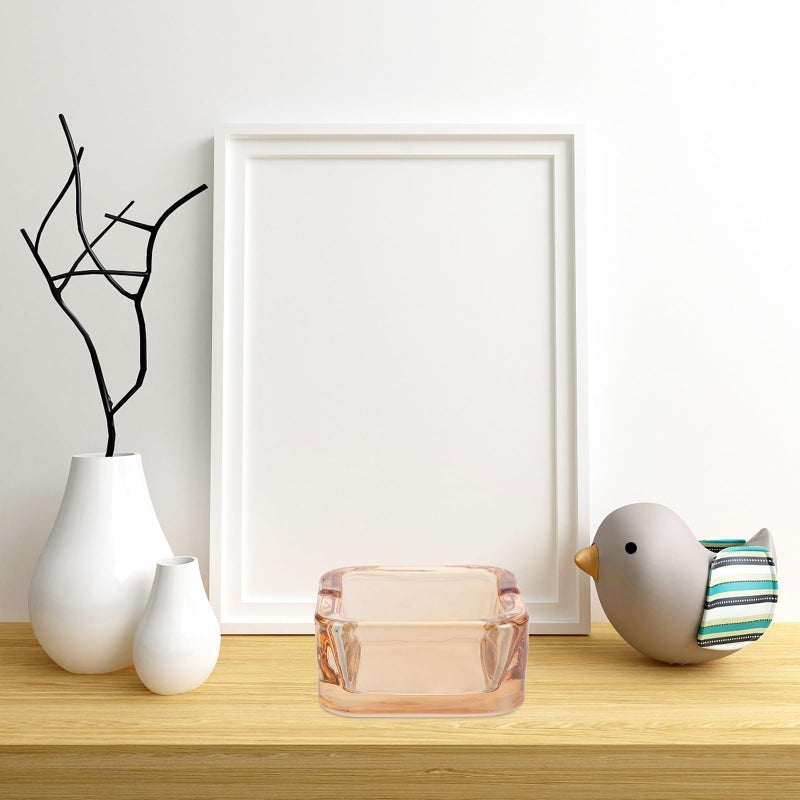 علبة سجائر محمولة من الزجاج العنبري للسيارة المنزل المكتب منطقة التدخين في الفناء - Image 5